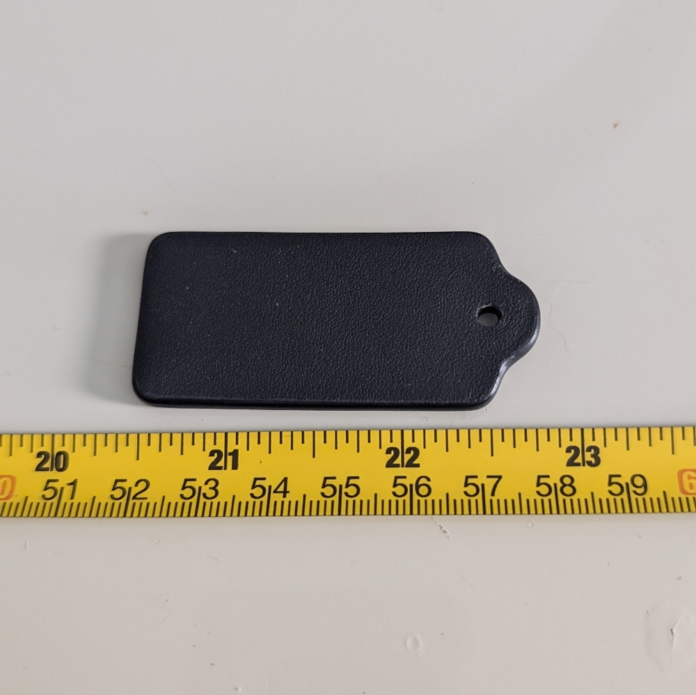 Sky blue /black leather coach tag - Picture 4 of 5